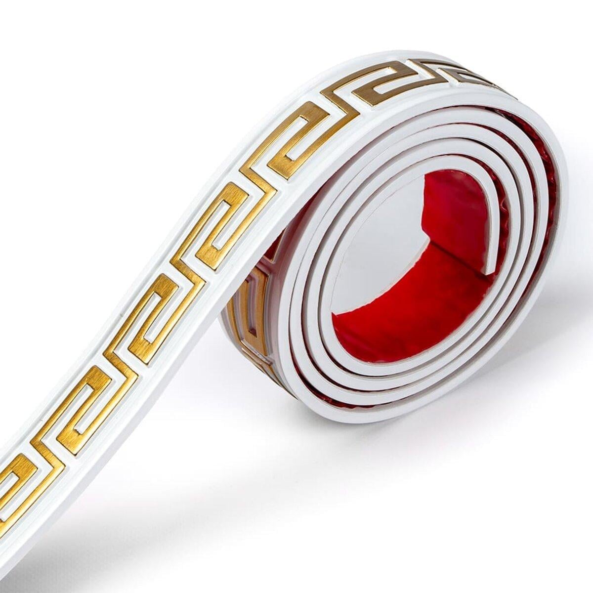 Молдинг 3000х50х6 мм Білий із золотом (SW-00002688)