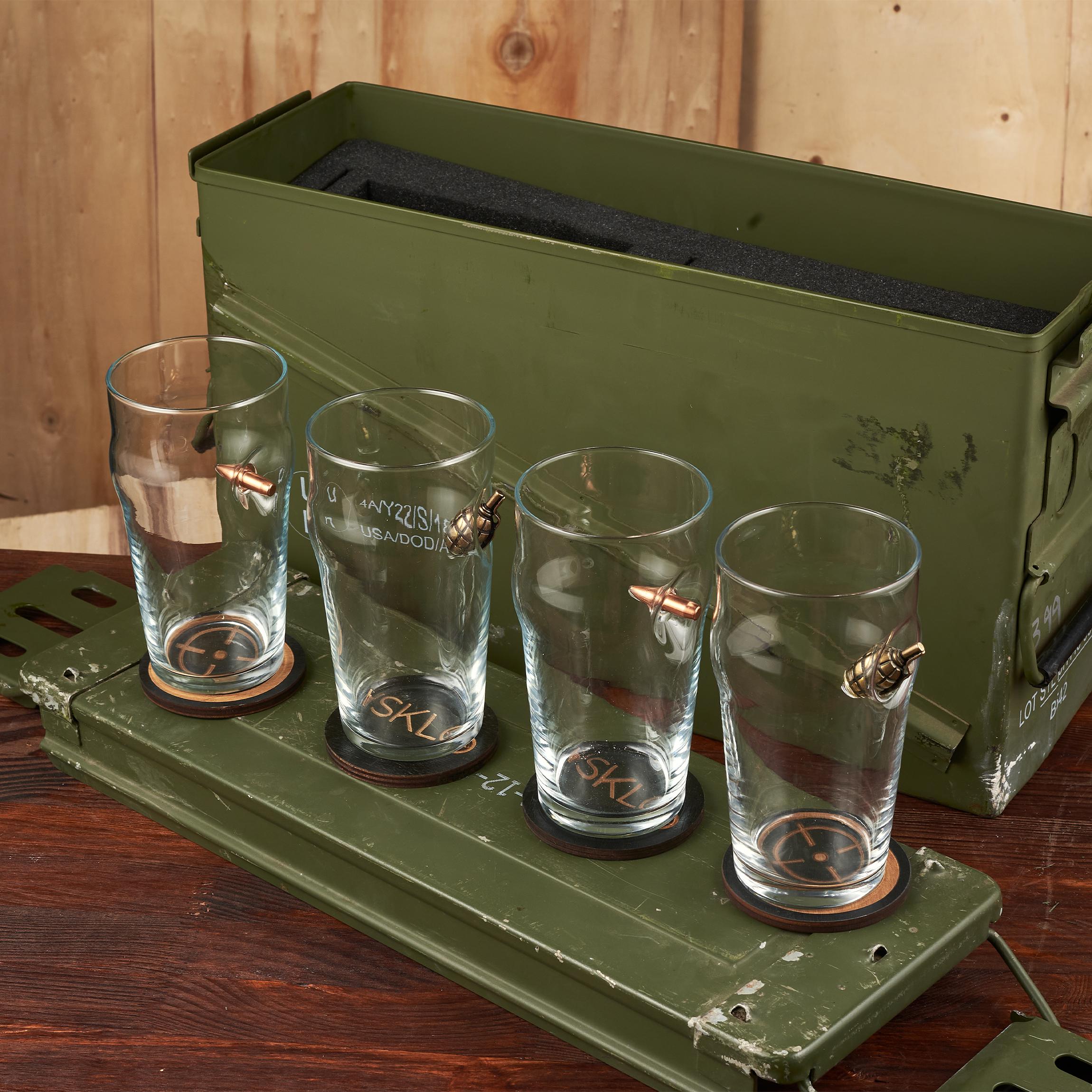 Набор БК пивные бокалы шар с лимонкой - фото 3 Набор БК пивные бокалы шар с лимонкой - фото 3