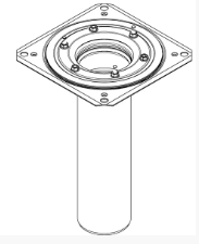 Нижняя часть воронки BLUCHER с прижимным фланцем для PVC и TPO мембран DN110 (402.004.110) - фото 3