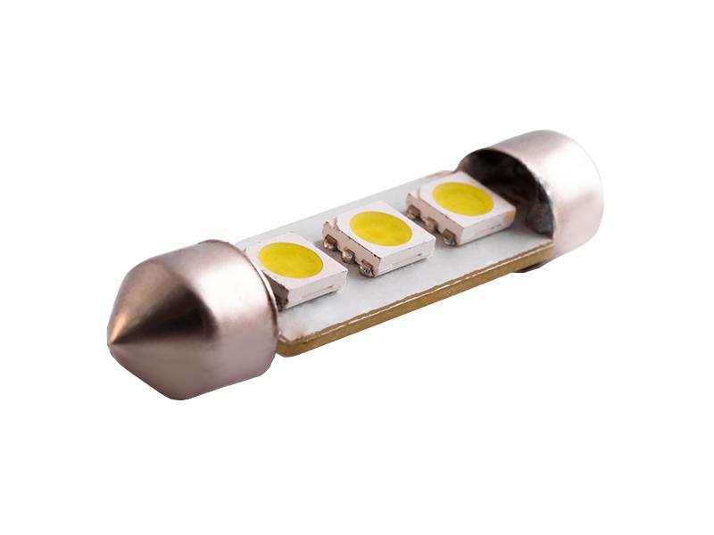 Автомобильная лампа светодиодная LEDUA S85 41 мм 3 PCS 5050 24V Белый (396)