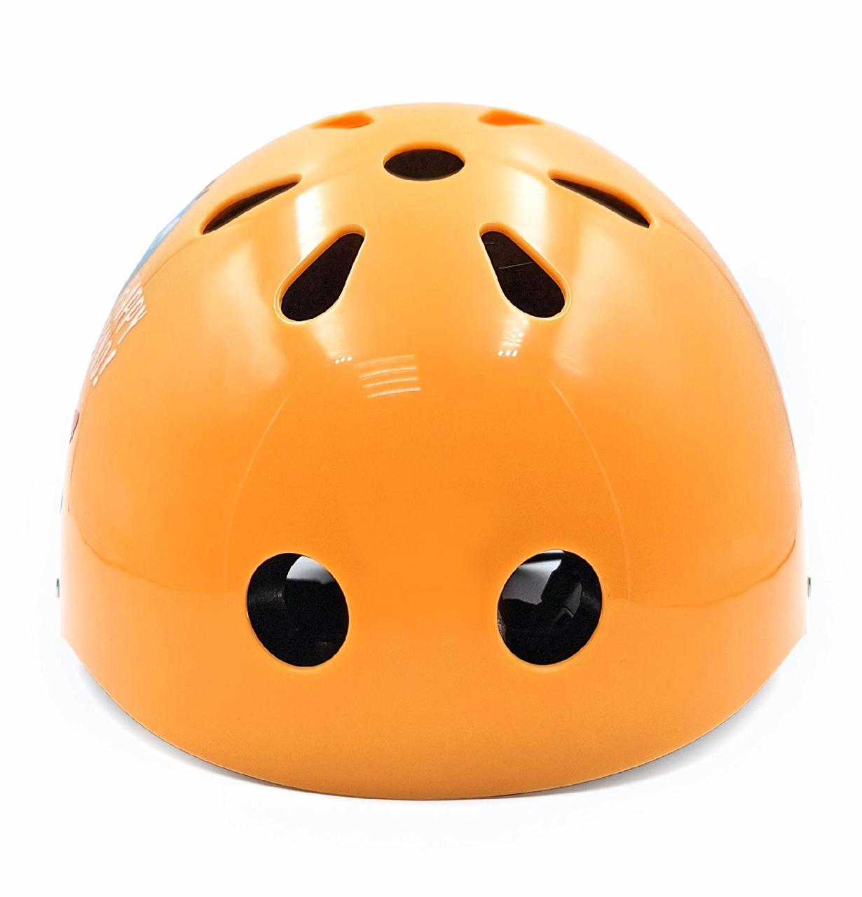 Комплект дитячий шолом та захист Yongkang GB24429-2009 S Динозавр р. 5-9 Жовтогарячий (G0001138) - фото 5 Комплект дитячий шолом та захист Yongkang GB24429-2009 S Динозавр р. 5-9 Жовтогарячий (G0001138) - фото 5