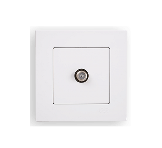 Розетка TV кінцева Gunsan Eqona 1401100100123 Білий Розетка TV кінцева Gunsan Eqona 1401100100123 Білий