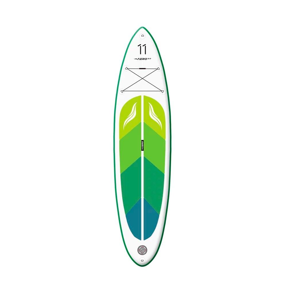 Доска SUP AERO Board 2.0 надувная 335х15х80 см 11' Green leaf - фото 1