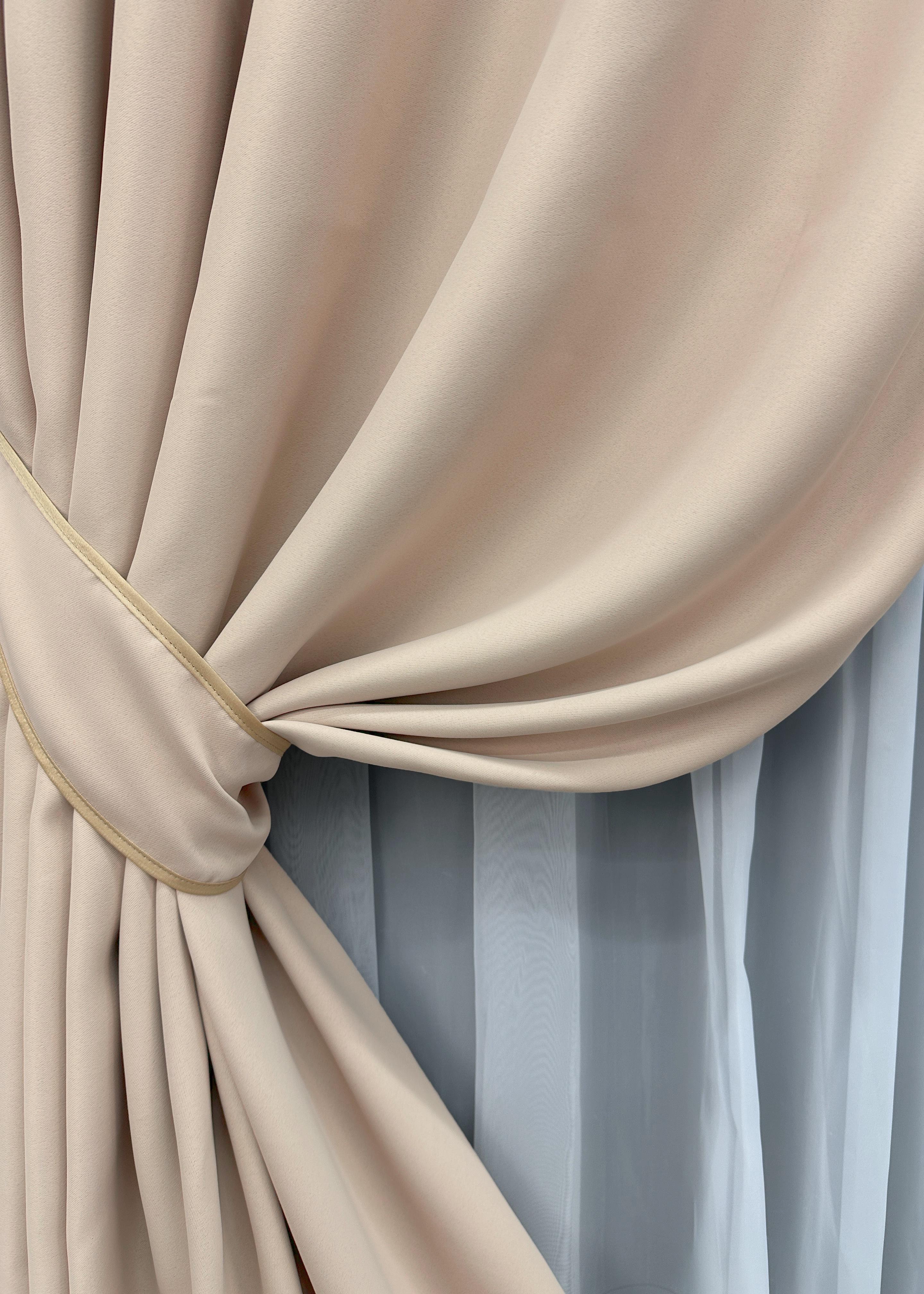 Комплект готовых штор VR-Textil Блекаут Bagema Rvs №1700ш 150х295 см 2 шт. Бежевый (33-0626) - фото 4 Комплект готовых штор VR-Textil Блекаут Bagema Rvs №1700ш 150х295 см 2 шт. Бежевый (33-0626) - фото 4