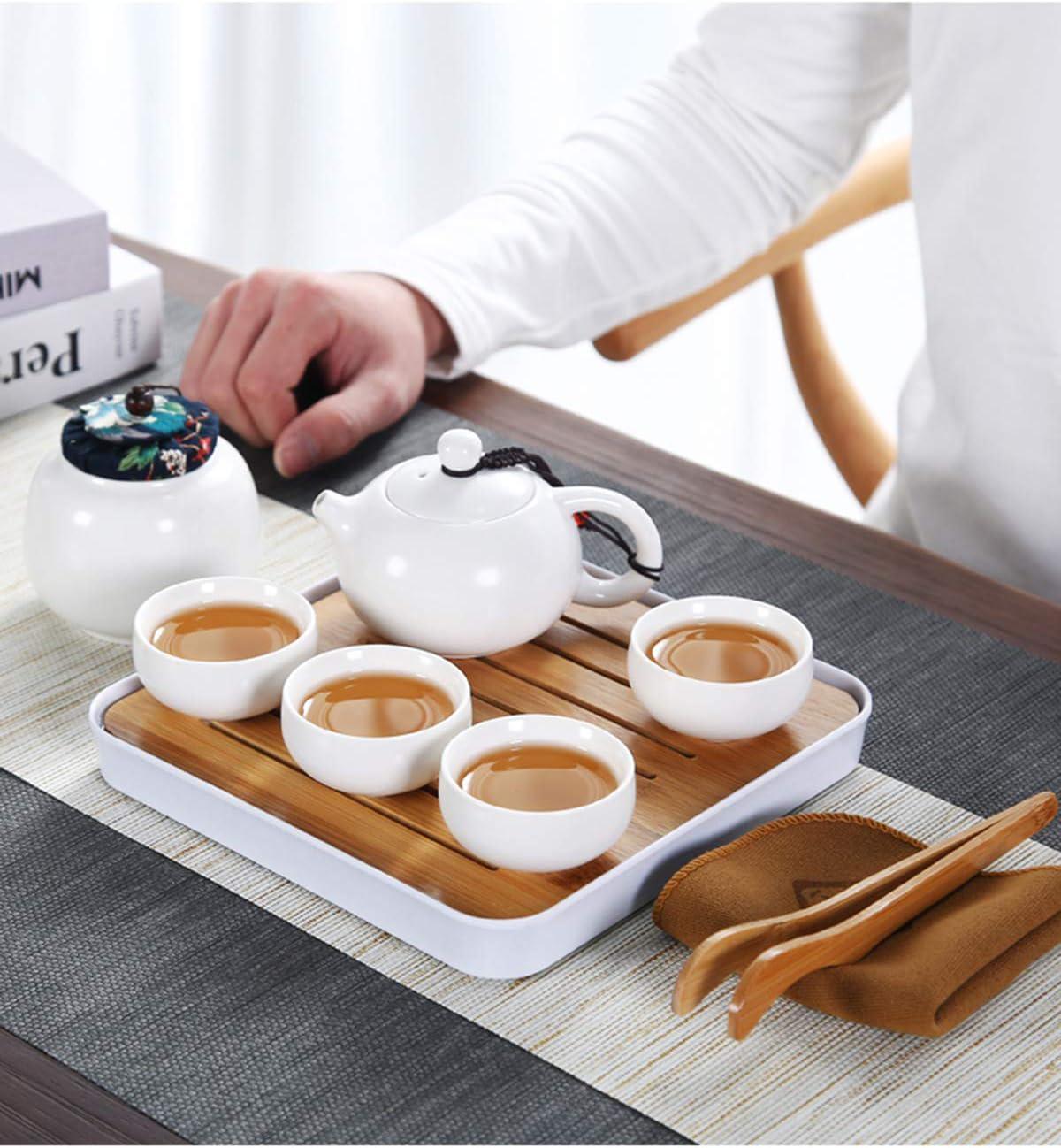 Набор для чайной церемонии Гунфу Ча дорожный Классик Мята дорожный 4 персоны с чабанью 10 предметов Белый (23062246) - фото 6 Набор для чайной церемонии Гунфу Ча дорожный Классик Мята дорожный 4 персоны с чабанью 10 предметов Белый (23062246) - фото 6