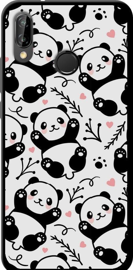 Чехол на Huawei P20 Lite Панды (4318b-1410-42517)