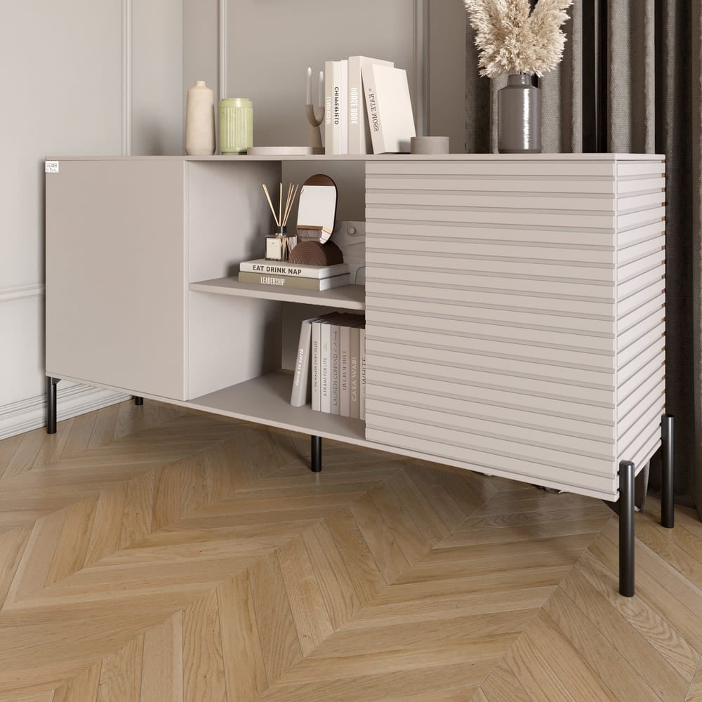 Комод Lion Грей 154x38x76,5 см Кашемир/Кашемир (LION-042871)