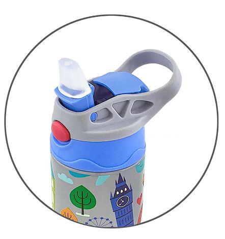 Термос-поильник детский с трубочкой London 350 мл (30164) - фото 4 Термос-поильник детский с трубочкой London 350 мл (30164) - фото 4