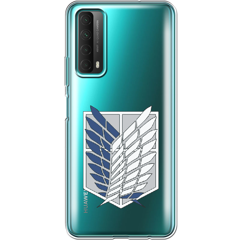 Чехол Boxface Huawei P Smart 2021 Атака Титанов Крылья Свободы Прозрачный силикон (41133-bk88-41133)