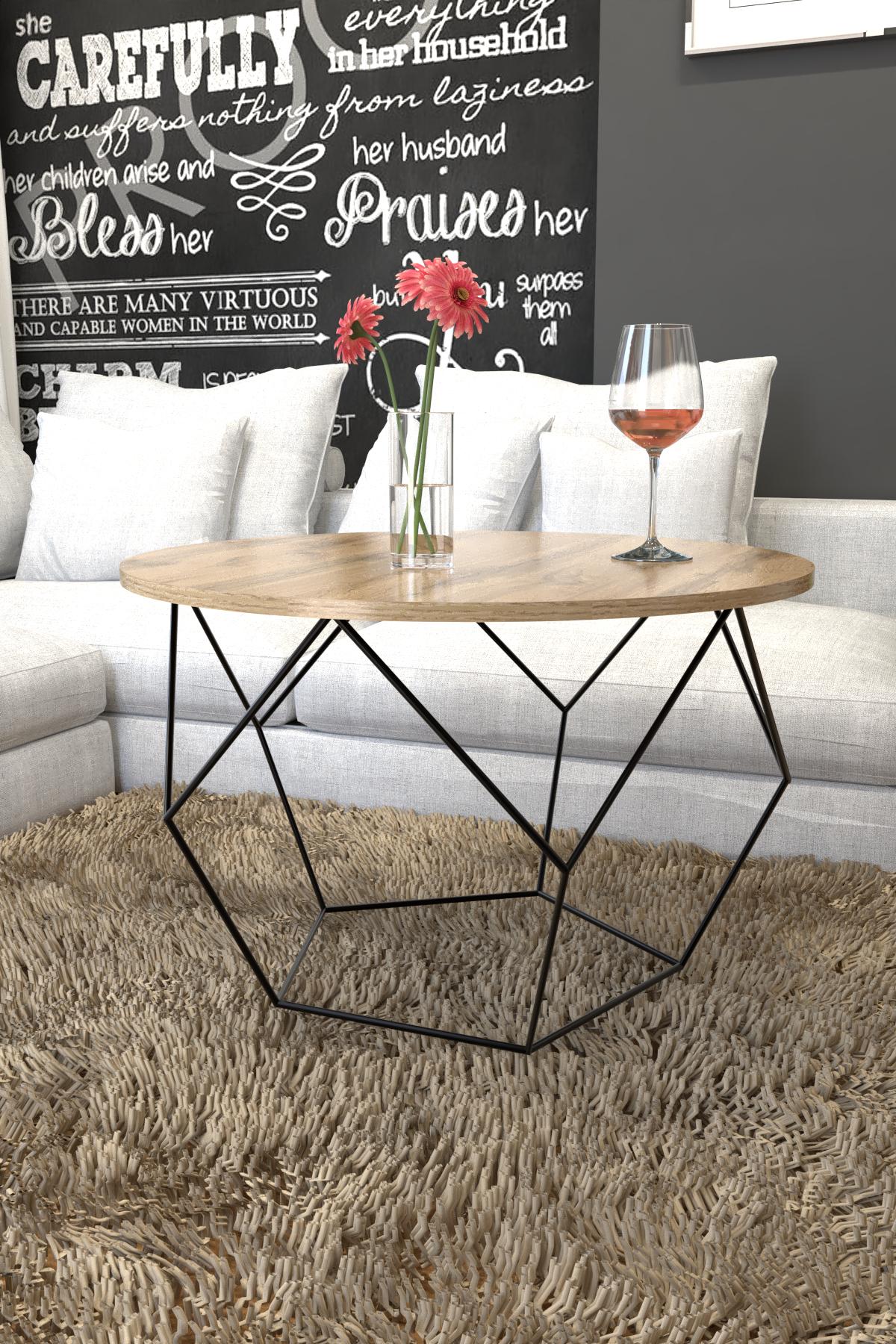 Журнальний стіл EcoLoft Онікс DSP-1282-1 в стилі лофт Дуб Аппалачі (29878774) - фото 2 Журнальний стіл EcoLoft Онікс DSP-1282-1 в стилі лофт Дуб Аппалачі (29878774) - фото 2