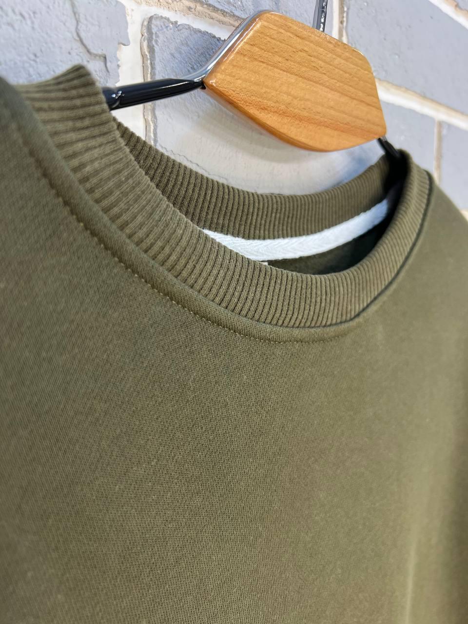 Світшот жіночий DAVRAS 6000 PLEASED подовжений утеплений на флісі OS Зелений (1244) - фото 8 Світшот жіночий DAVRAS 6000 PLEASED подовжений утеплений на флісі OS Зелений (1244) - фото 8