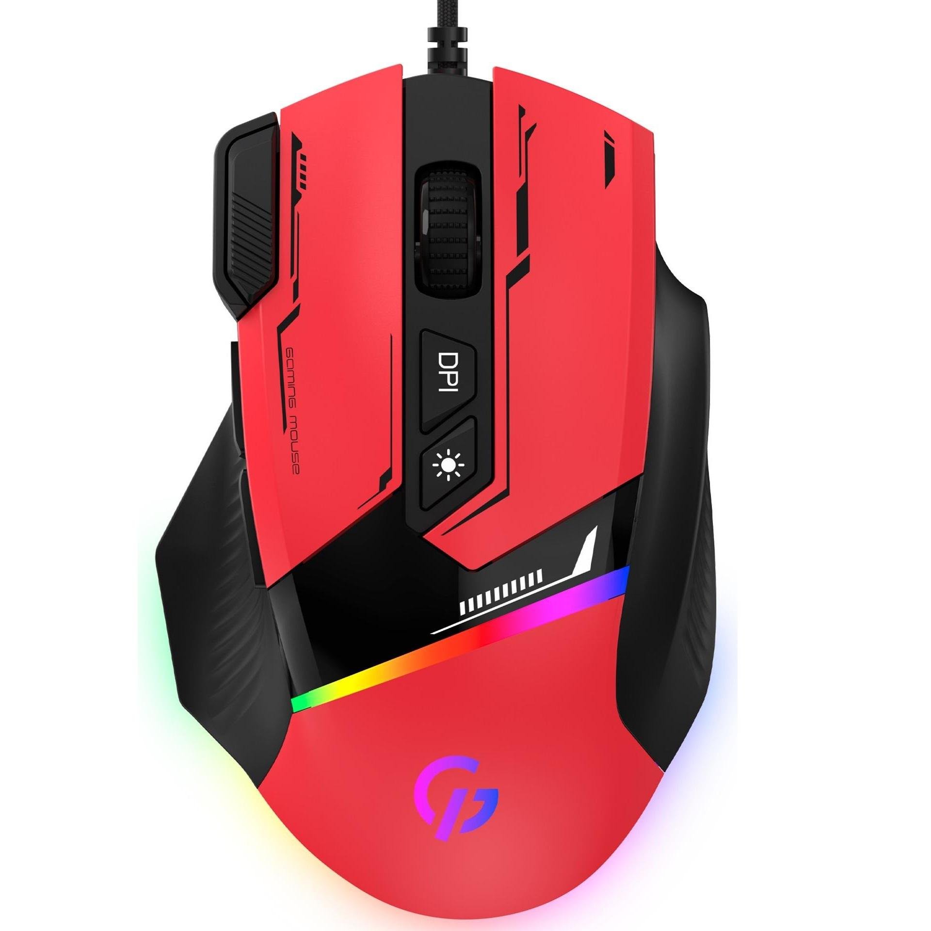 Компьютерная мышка проводная GamePro GM300R с подсветкой Red (26448422)