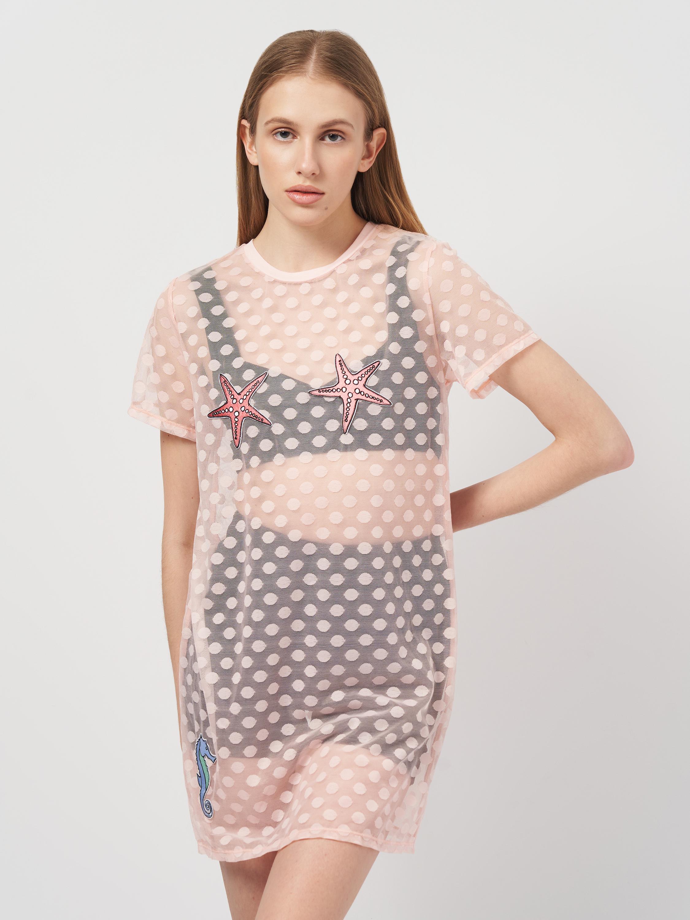 Туника пляжная р. 38 Пудровый (2589650arl)
