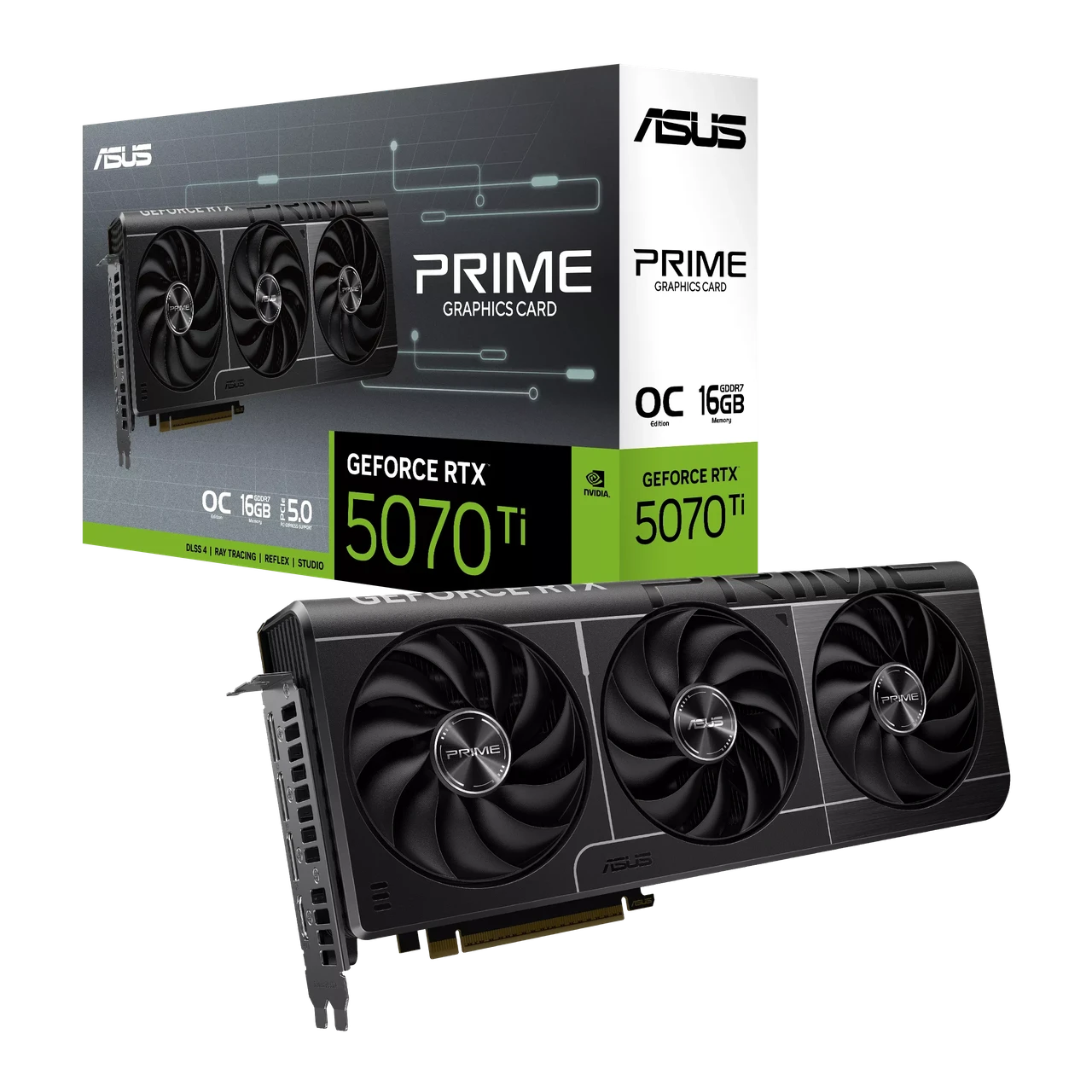 Відеокарта RTX 5070 Ti 16GB GDDR7 Prime OC Asus (PRIME-RTX5070TI-O16G)