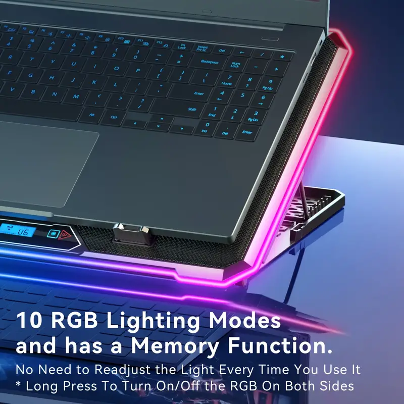 Підставка для ноутбука та телефону VHG K15C з RGB-підсвічуванням - фото 6