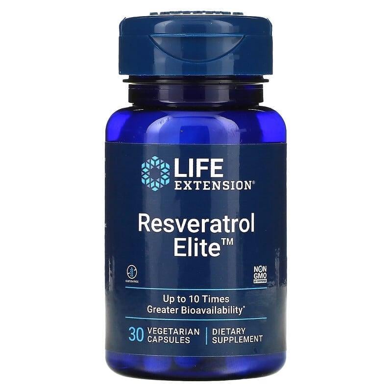 Ресвератрол Life Extension Resveratrol Elite высокая биодоступность 167 мг 30 вег. капс. (2143992819)