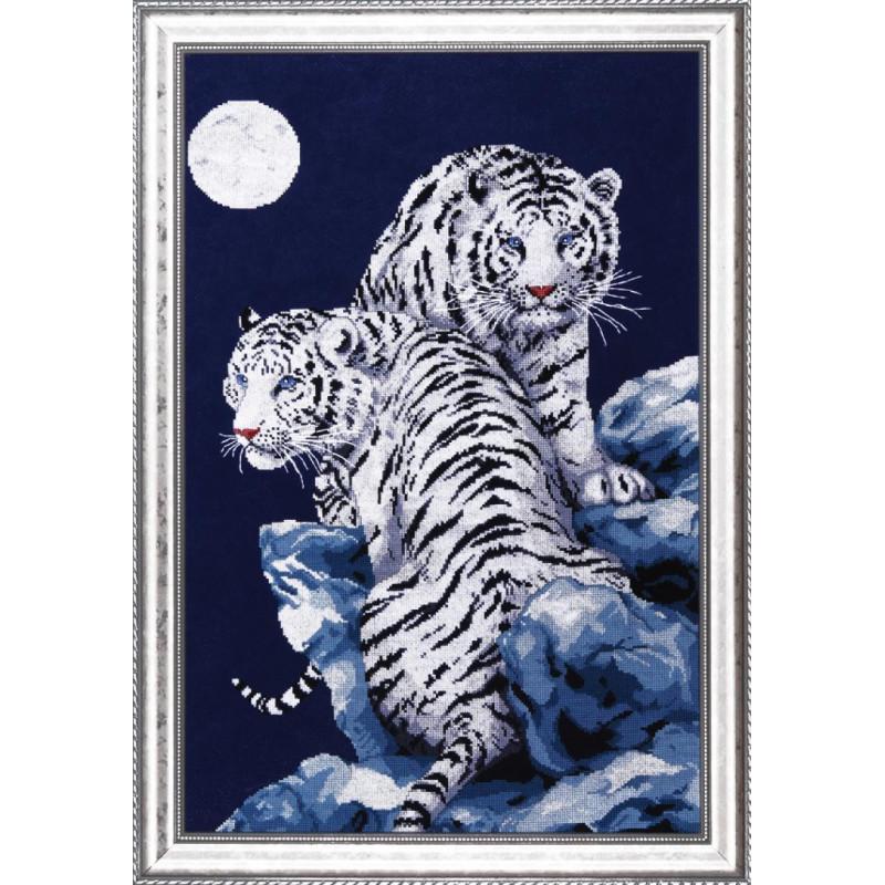 Набор для вышивания крестиком Design Works 2544 Moonlit Tiger (19137)