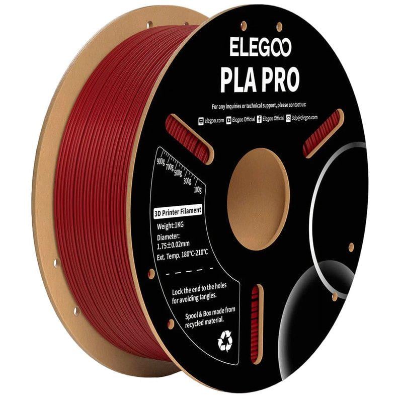 Філамент ELEGOO PLA PRO 1 кг Бордовий