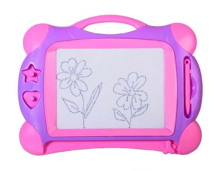 Дошка для малювання магнітна 32,5х24,5 см Рожевий (С1406)