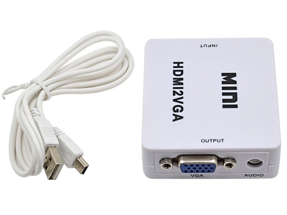 Mini конвертер-переходник с HDMI в VGA с поддержкой разрешения 1080р (1000-948-00) - фото 1