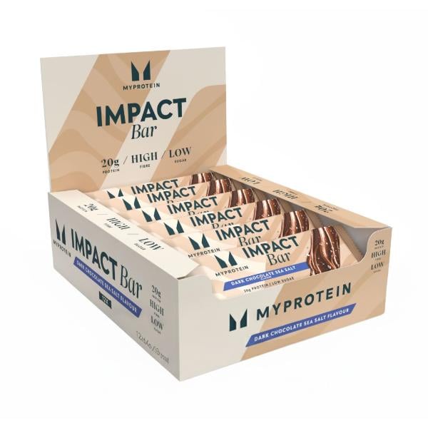 Батончик протеиновый MyProtein Impact Bar 12 х 64 г Dark Chocolate Sea Salt (000026997)