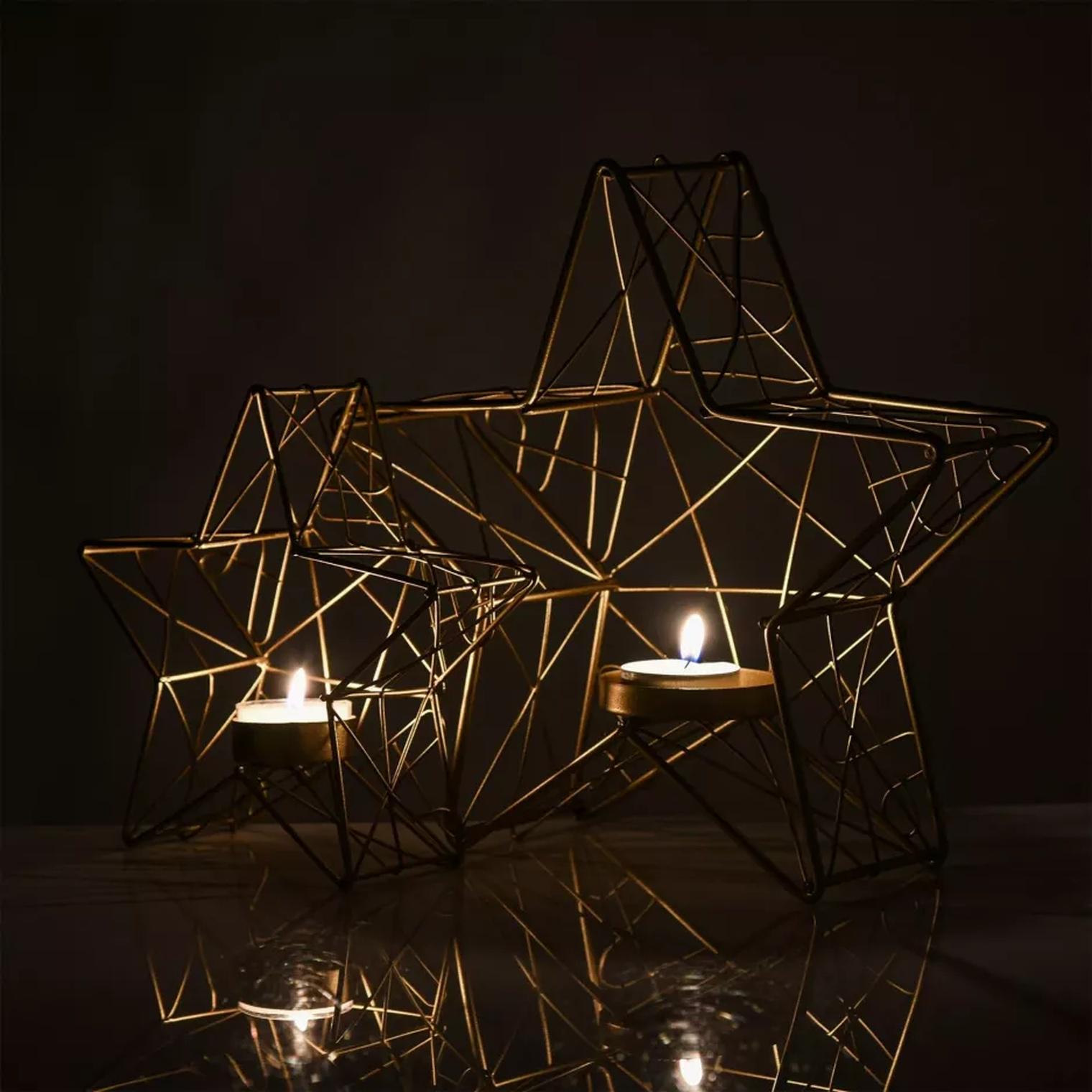 Подсвечник DUKA GYLLENE 24,5х7х23,5 см Золотой (2221006) - фото 5 Подсвечник DUKA GYLLENE 24,5х7х23,5 см Золотой (2221006) - фото 5