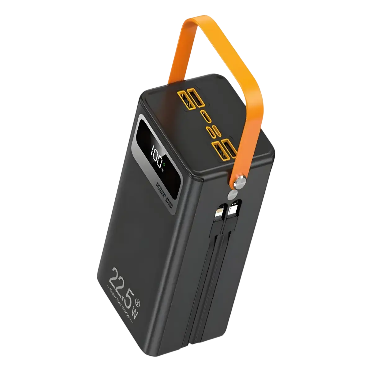 Повербанк TUGII-Y104 40000 mAh с быстрой зарядкой/дисплеем и встроенными кабелями (128722)