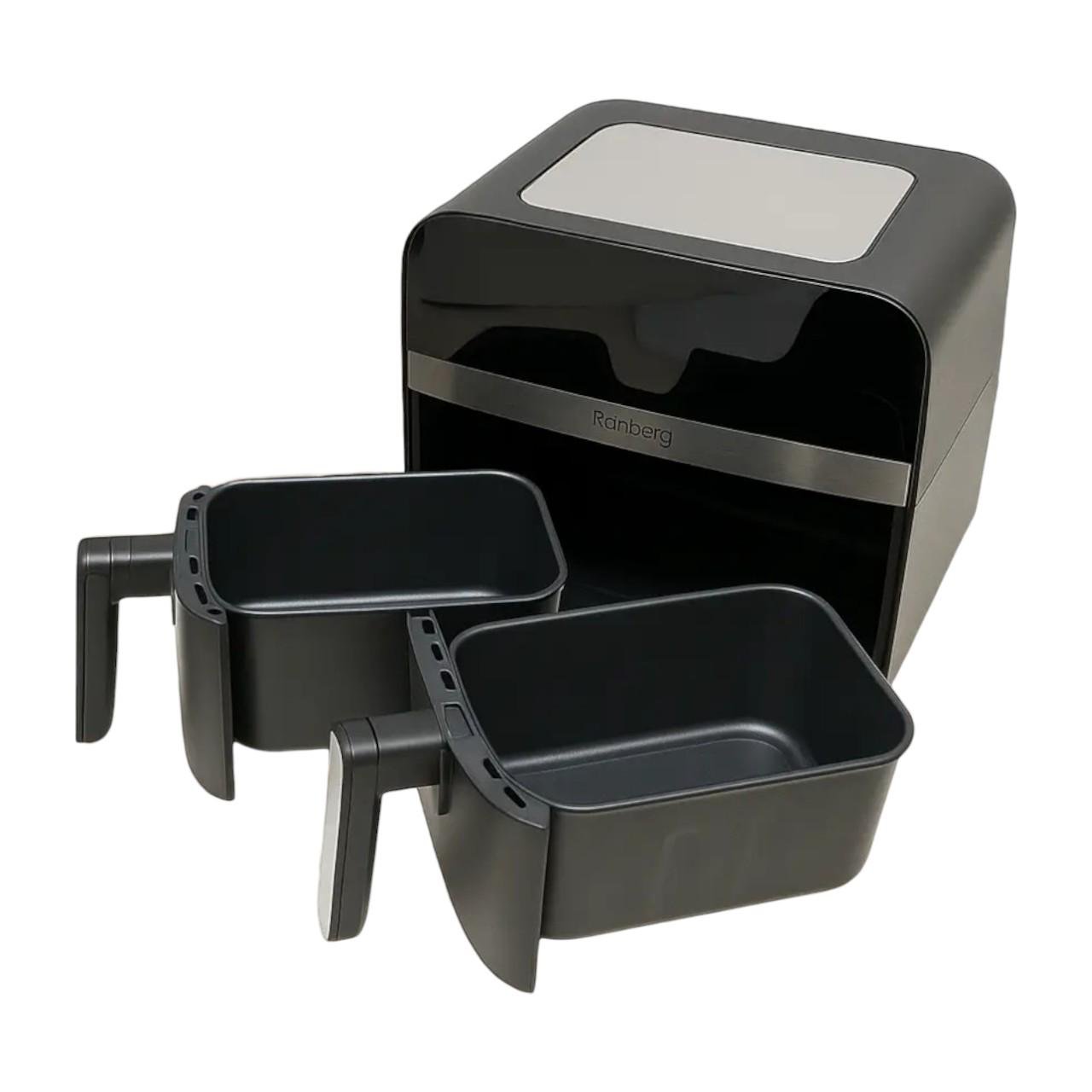 Мультипіч безолійна Rainberg RB-2290 з двома чашами та циркуляцією повітря 4200 Вт 13 л (є289) - фото 4 Мультипіч безолійна Rainberg RB-2290 з двома чашами та циркуляцією повітря 4200 Вт 13 л (є289) - фото 4