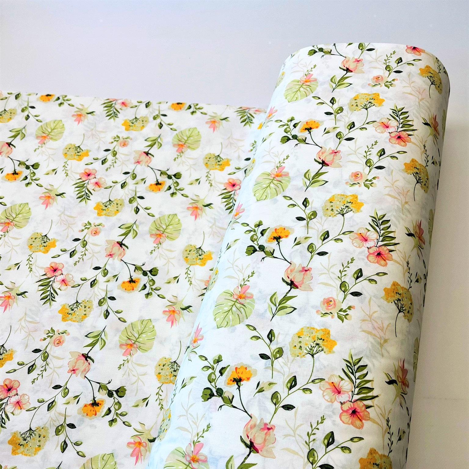 Ткань для постельного белья ранфорс мелкие цветы 240 см (6000014266)