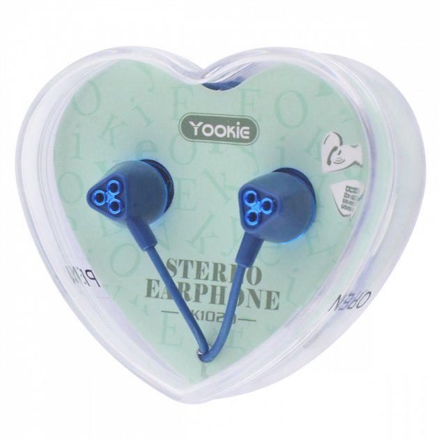 Наушники Yookie YK1020 1,2м blue