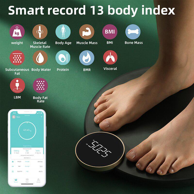 Ваги підлогові розумні Mi Haylou Smart Body Scale Bluetooth (CM01) - фото 6 Ваги підлогові розумні Mi Haylou Smart Body Scale Bluetooth (CM01) - фото 6