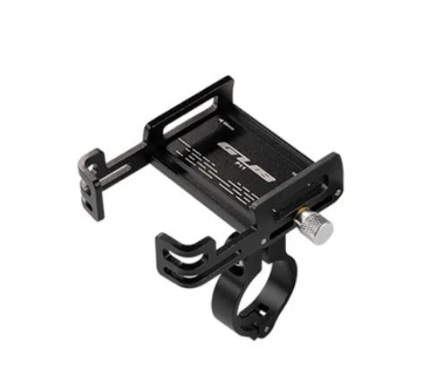 Тримач для телефону на велосипед GUB P-11 алюмінієвий з поворотним механізмом на 360° Чорний (GUB_P-11)