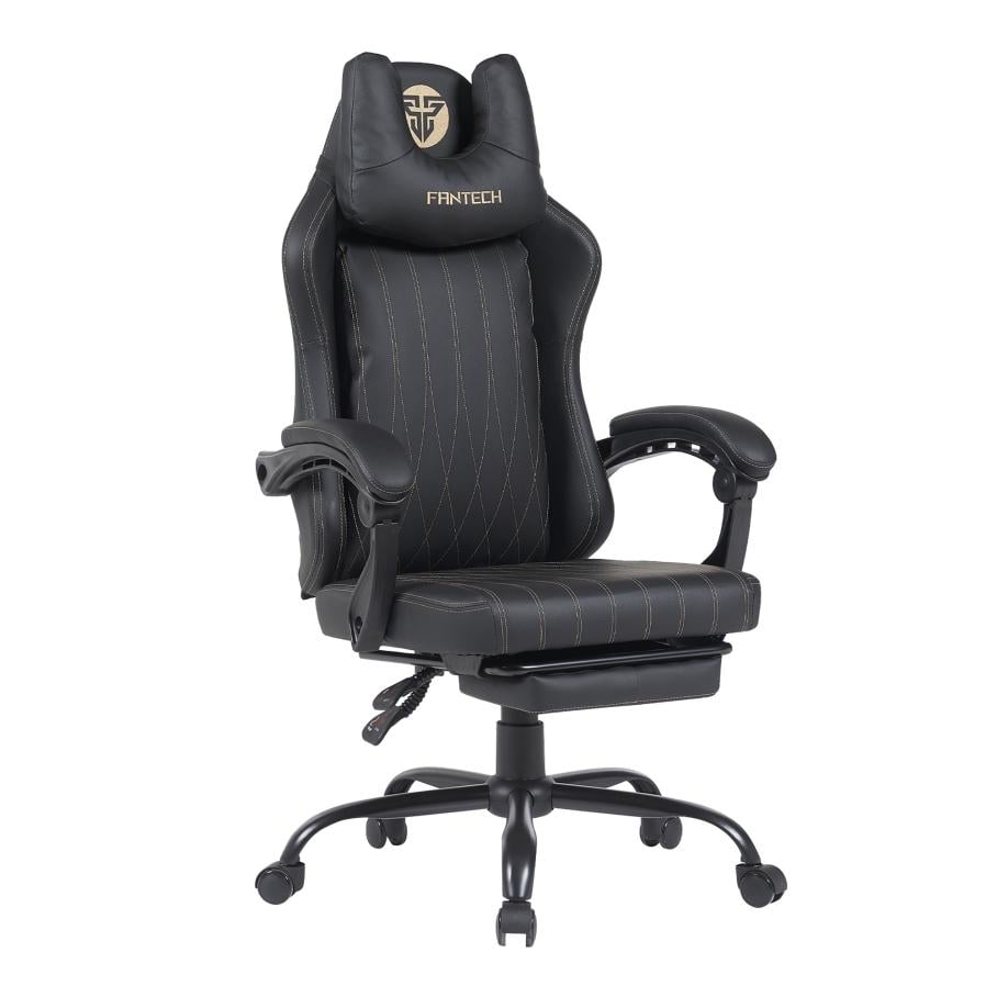 Кресло для геймера Fantech GC193 эргономичное ПВХ-кожа до 130 кг наклон до 130° подголовник поясничная опора 17 кг (36959125) Кресло для геймера Fantech GC193 эргономичное ПВХ-кожа до 130 кг наклон до 130° подголовник поясничная опора 17 кг (36959125)