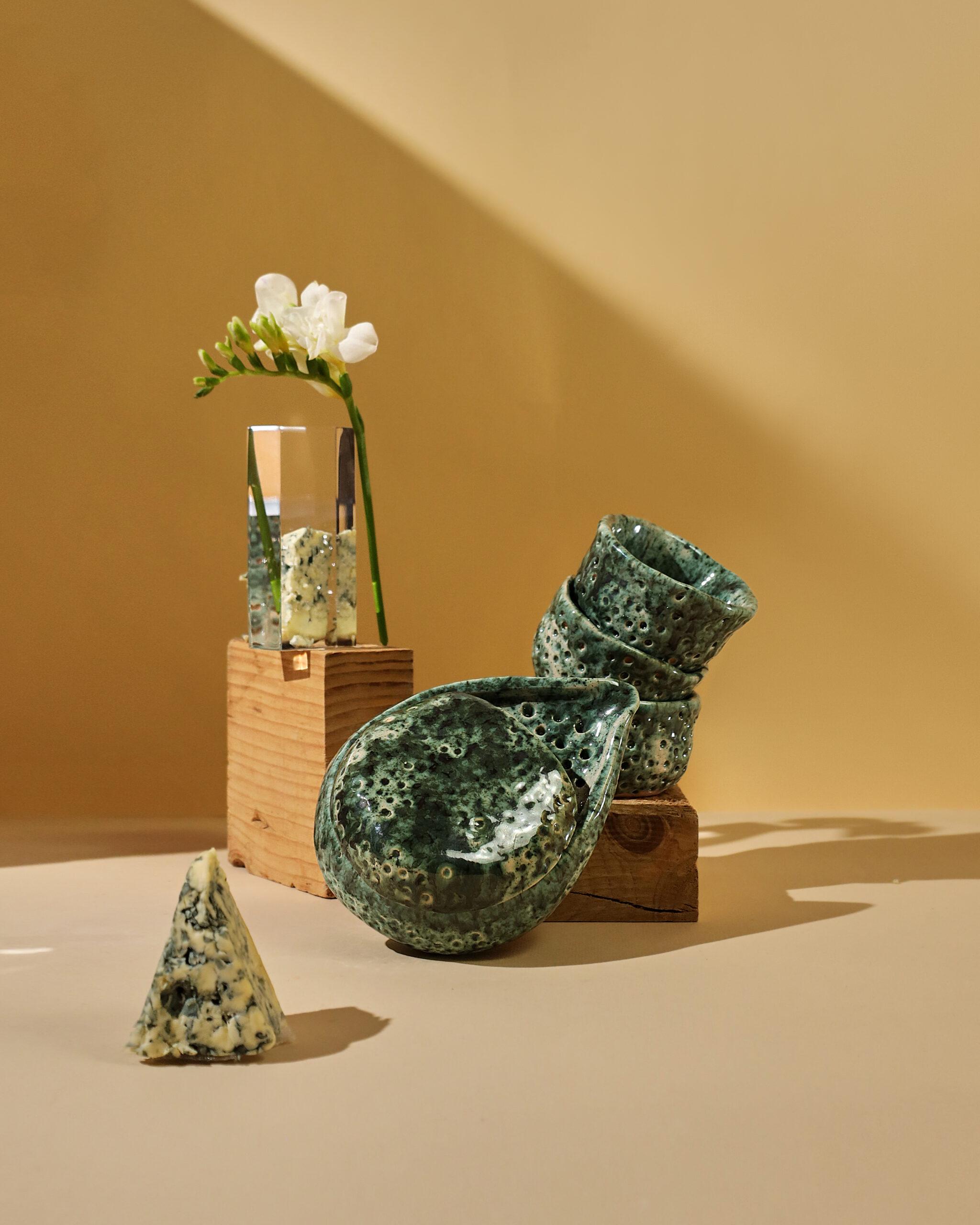 Набор для чайной церемонии Речной камень ручной работы (TS-18)