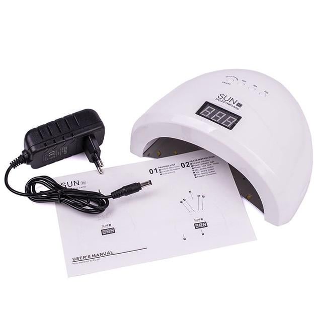 Лампа SUN для сушіння гель лаку 48 W LED/UV LED дисплей Білий (1S) - фото 6 Лампа SUN для сушіння гель лаку 48 W LED/UV LED дисплей Білий (1S) - фото 6