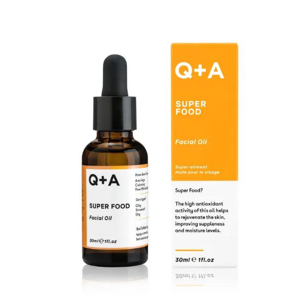 Олія для обличчя мультивітамінна Q+A Super Food Facial Oil з вітамінами A/C/E та F 30 мл (QA7166) - фото 3