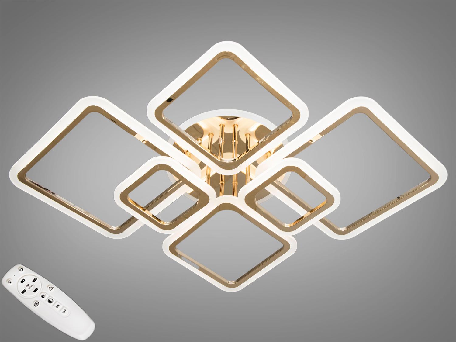 Люстра LED с диммером Diasha A8160/6G 3col dim Золотой