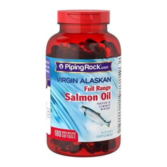 Жир лосося Piping Rock Salmon Oil 1000 мг 180 Softgels