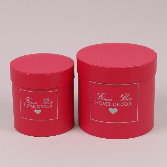 Комплект коробок для цветов Flora 2 шт. Красный (39916) - фото 1 Комплект коробок для цветов Flora 2 шт. Красный (39916) - фото 1