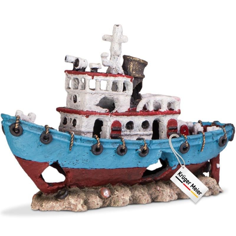 Декорация затонувший корабль Kruger Meier Shipwreck 28x9x18 см (KM301220)