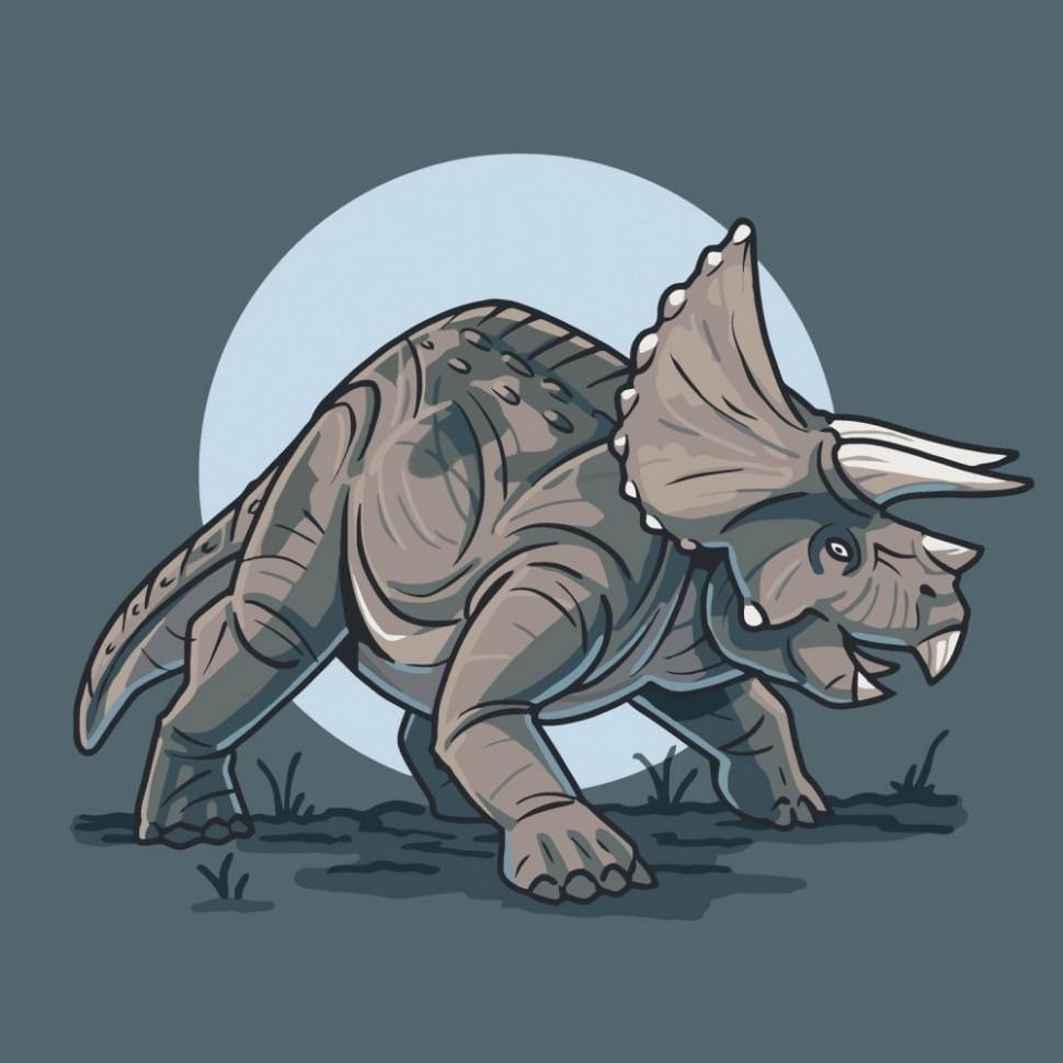 Картина по номерам ART CRAFT Трицератопс 30x30 см (15022-AC)