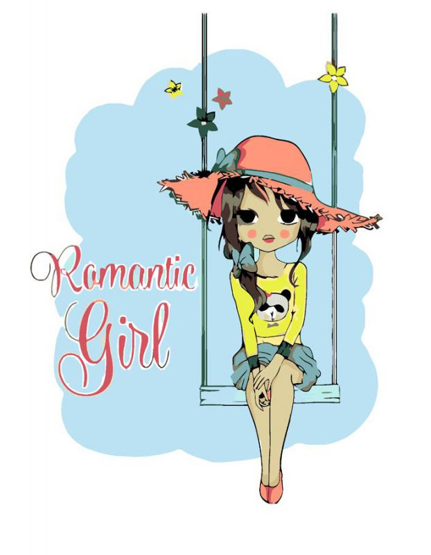 Картина по номерам Rosa Romantic Girl 35х45 см (N00013274)