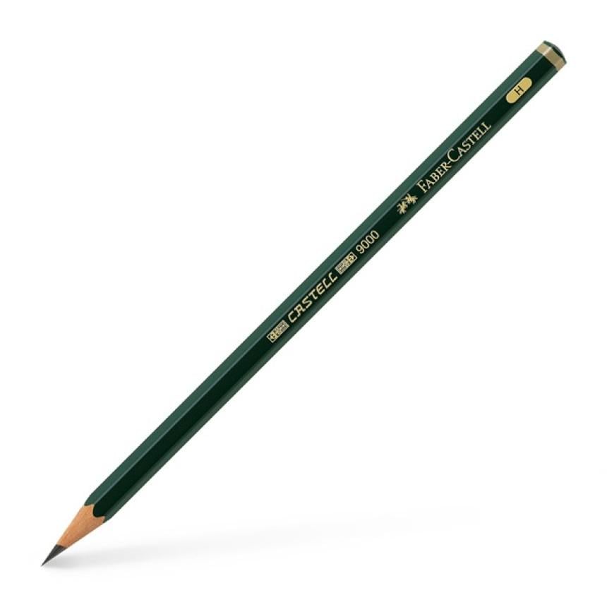 Карандаш чернографитный Faber-Castell 9000 Н (24117) Карандаш чернографитный Faber-Castell 9000 Н (24117)