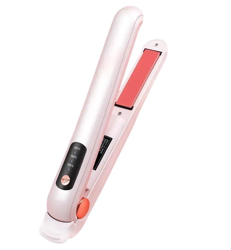 Утюжок для волос аккумуляторный Cnaier AE-507 2в1 беспроводной Пудровый (31717612)