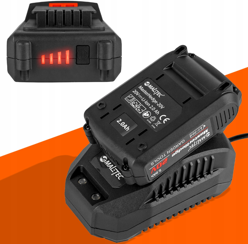 Кущоріз акумуляторний Maltec 58 см 20В з акумулятором 20В 2А/год (23830044) - фото 7