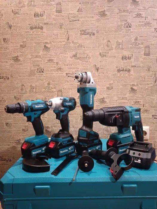 Набор электроинструмента Makita 4в1 два аккумулятора в кейсе - фото 7 Набор электроинструмента Makita 4в1 два аккумулятора в кейсе - фото 7