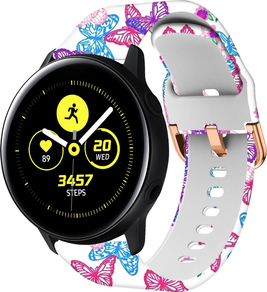 Ремінець Colorful для Galaxy Watch Active Butterfly (28415) - фото 1