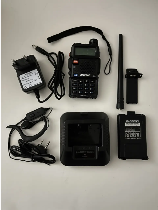 Рация портативная Baofeng UV-5R с гарнитурой Черный (3-4-8151) - фото 2