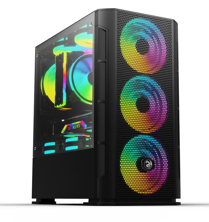 Системный блок 2E Complex Gaming Intel i5-10400F/B460 16 Гб SSD 512 Гб/HDD 2000 Гб NVD3060 12 Гб FreeDos GB700/600W (13379399)