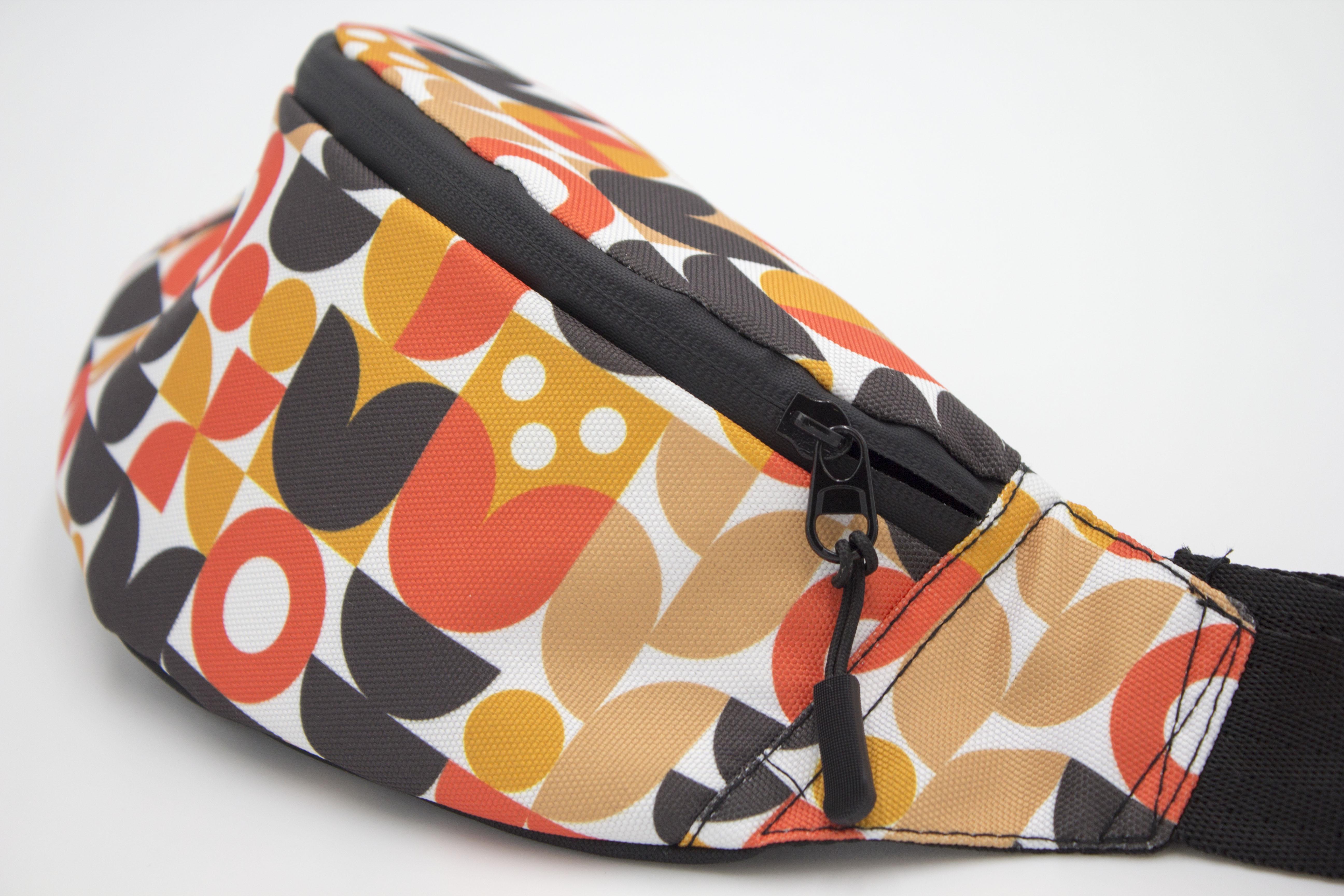 Сумка бананка Квіти Скандинавія (BK-004) - фото 4 Сумка бананка Квіти Скандинавія (BK-004) - фото 4